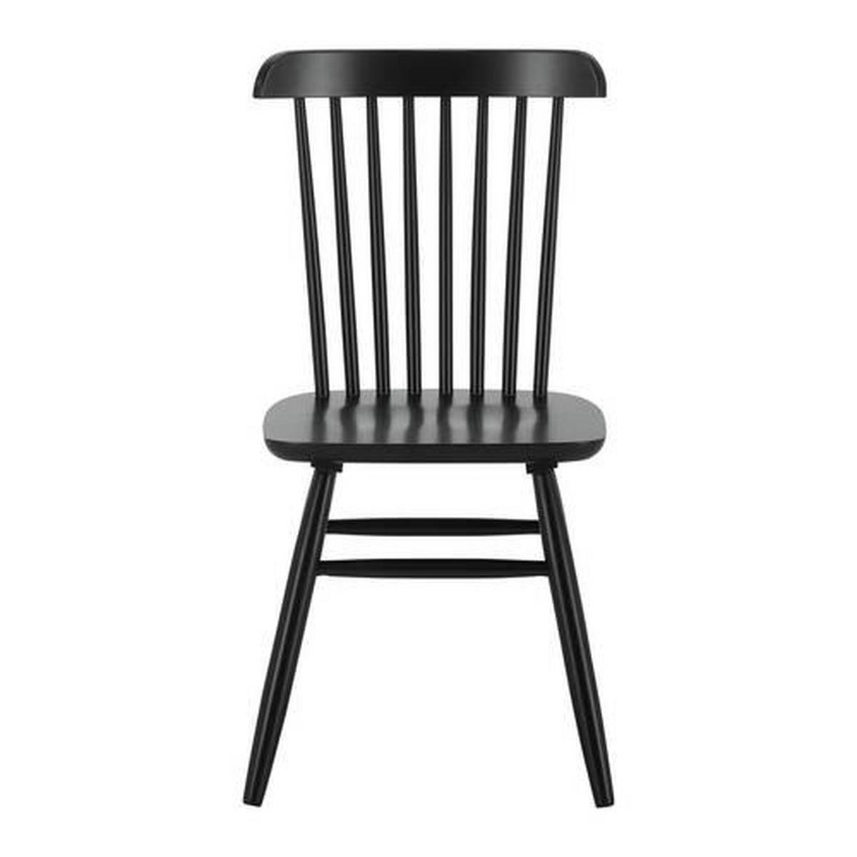 ZESTAW KRZESEŁ PEDRO - czarny, Modern, drewno (48/89/52cm) - Bessagi Home
