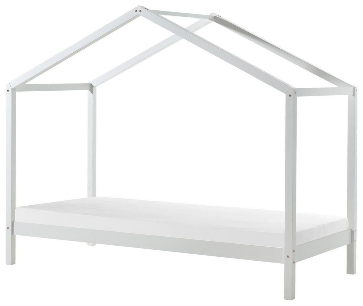Hausbett Dallas 90x200 cm Kiefer Weiß Echtholz - Weiß, MODERN, Holz (90/200cm) - MID.YOU