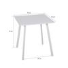 MATBORD EMIL -BASED- - vit, Design, metall/trämaterial (70/75/70cm) - Based