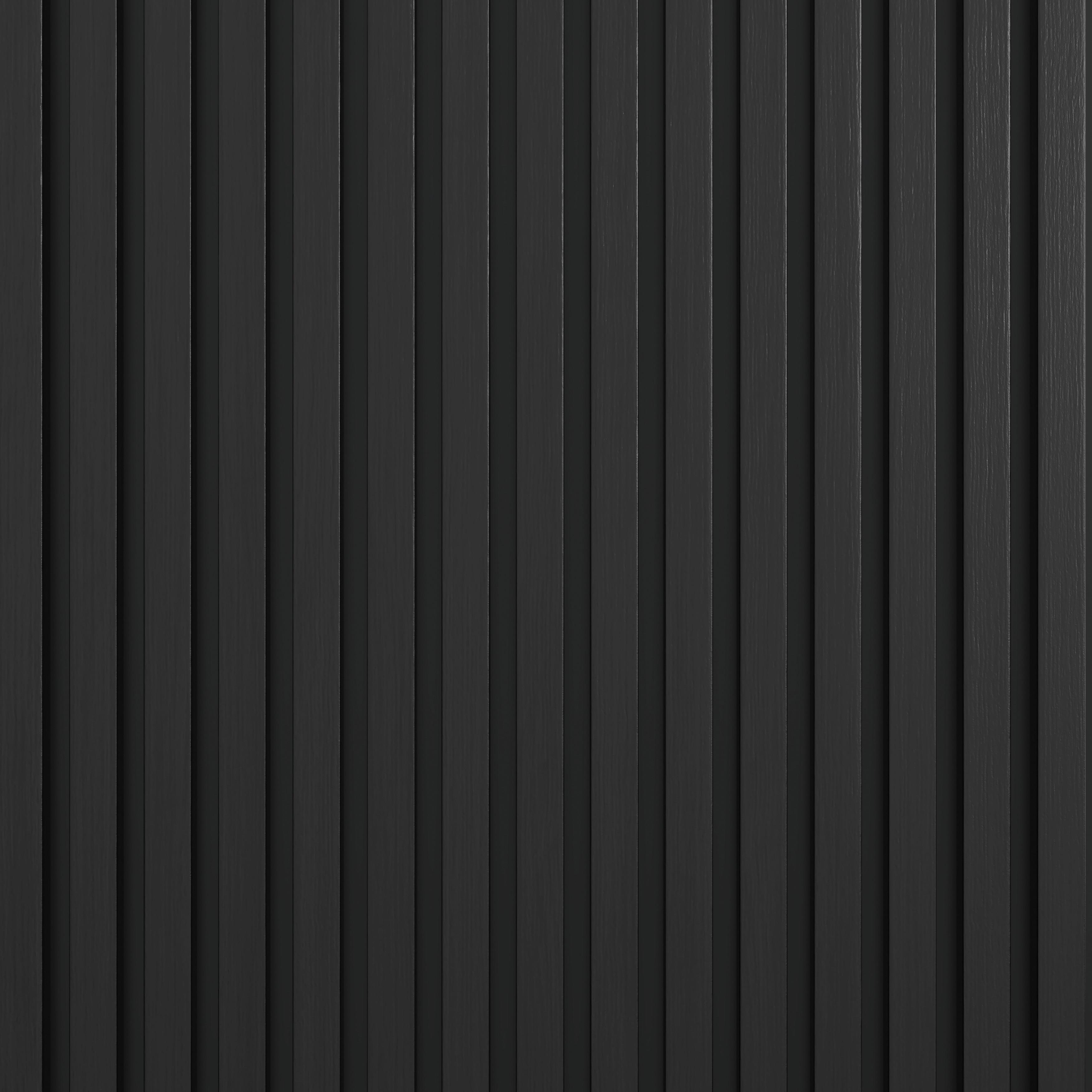 AKUSTIKPANEL RICO - svart, Modern, trämaterial/plast (60/240/2,1cm) - Bessagi Home