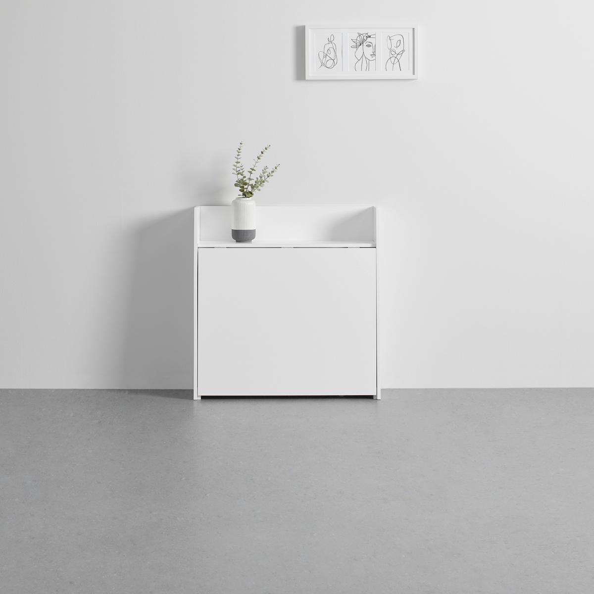 Sitzgruppe Holz Theo Weiß, klappbar ca. 85x83cm - Weiß, MODERN, Holz/Holzwerkstoff (85/83/85cm) - Bessagi Home