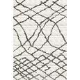 Webteppich Tina ca. 80x150cm - Anthrazit/Creme, KONVENTIONELL, Textil (80/150cm)