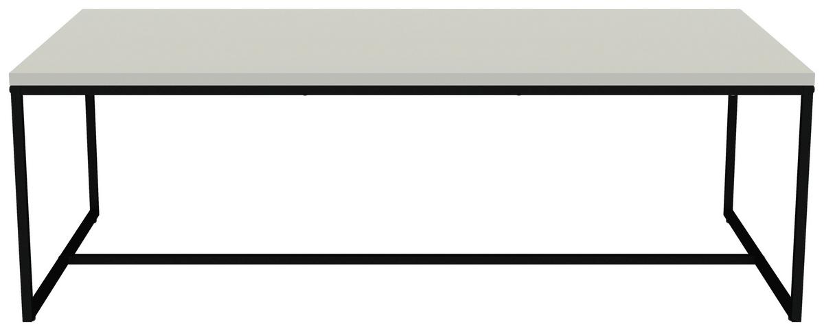 STOLIK KAWOWY LIPP - biały/czarny, Design, materiał drewnopochodny/metal (120/60/40cm)