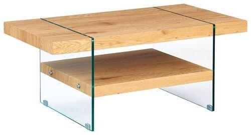 Couchtisch Benina ca. 110x46x60 cm Wildeiche - Wildeiche, Design, Glas/Holzwerkstoff (110/60/46cm) - Livetastic