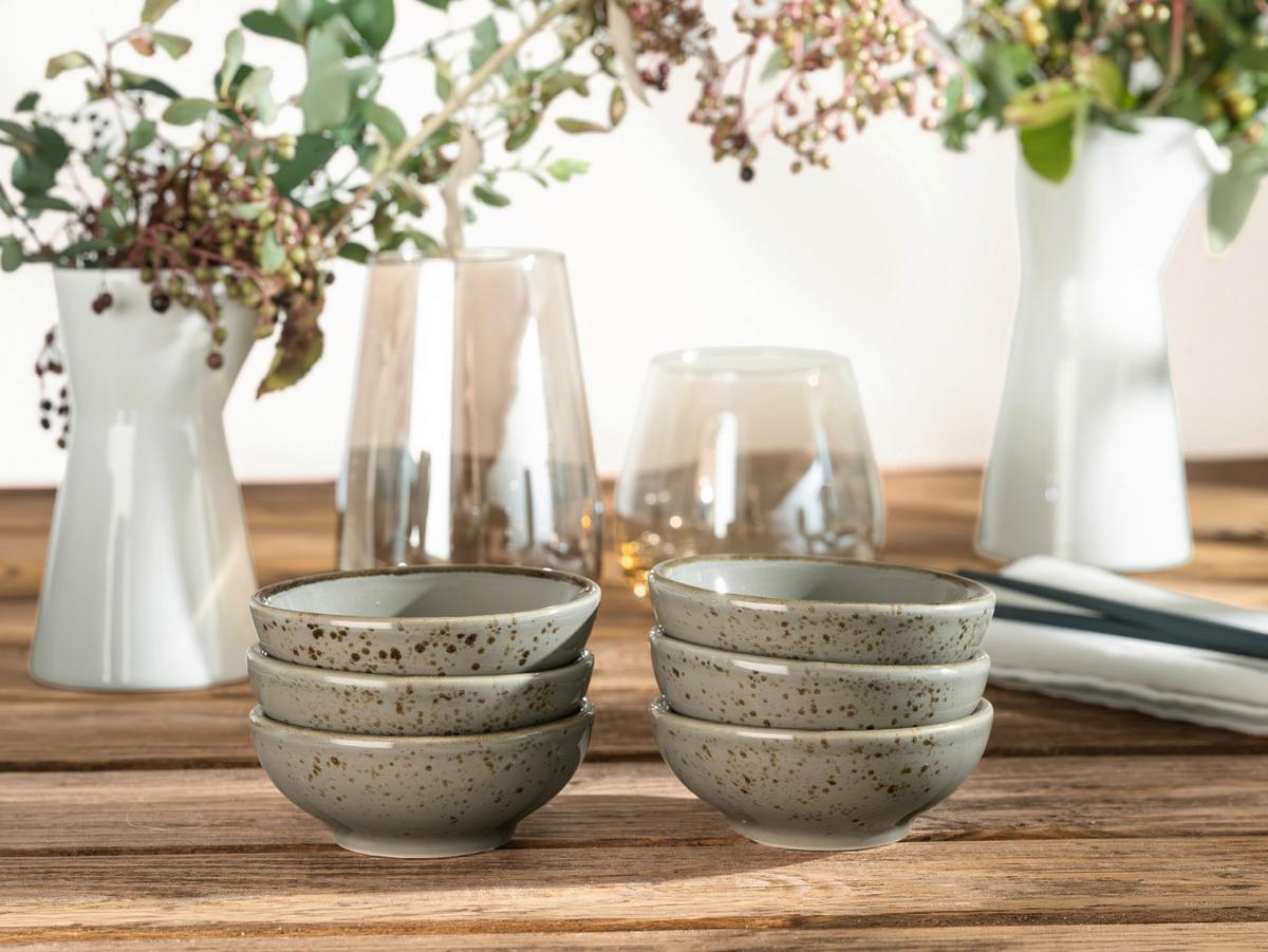 Dipschalenset 22079 Nature Collection - Grau, Trend, Keramik (8cm) - Creatable