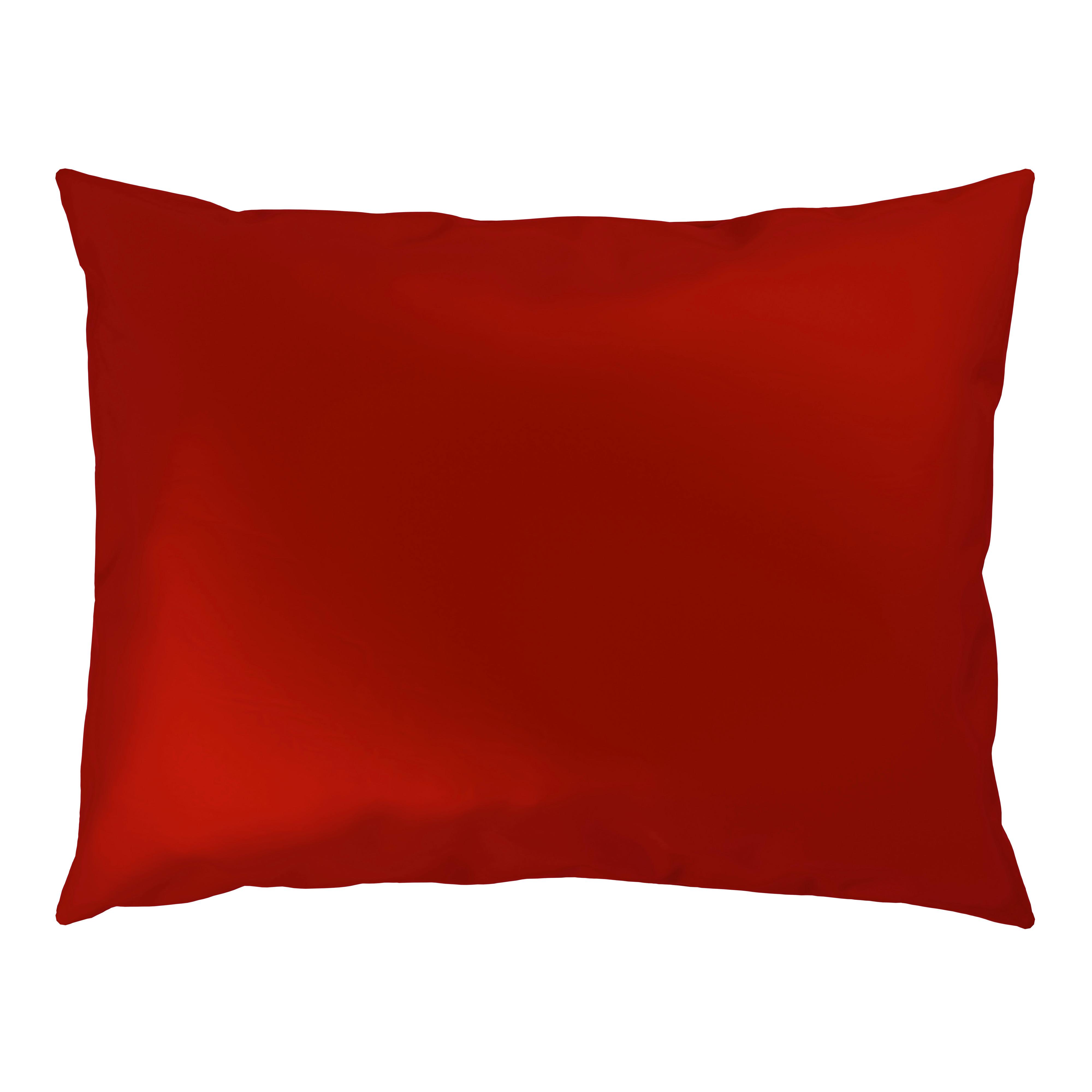 Kissenhülle Xenia Uni Rot ca. 40x60cm - Rot, MODERN, Textil (40/60cm) - Premium Living