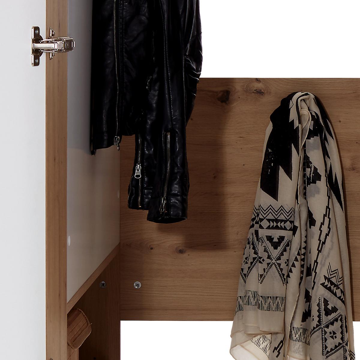 Ormar Kutni Box - bijela/hrast Artisan, Moderno, drvni materijal (120/205/150cm) - Modern Living