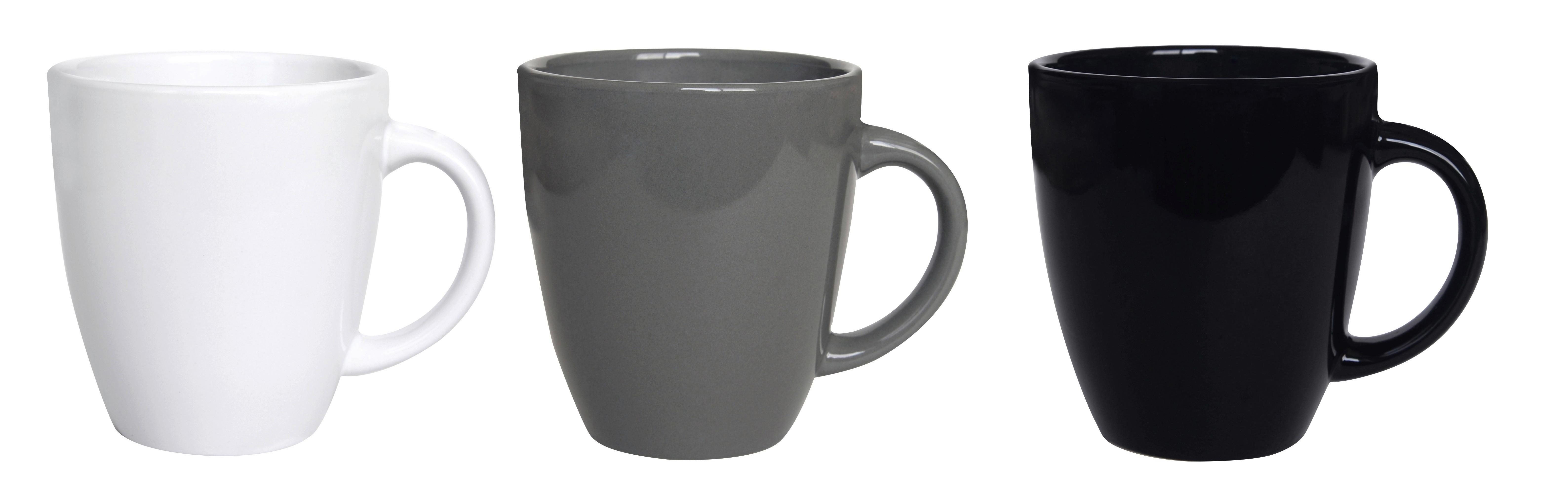 Kávésbögre Katrin - fekete/fehér, Konventionell, kerámia (8,5/9,5cm) - Best Price