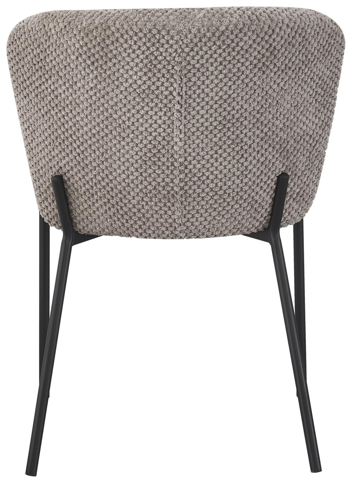 Stuhl Emily Grau - Schwarz/Grau, LIFESTYLE, Holz/Textil (55/79/59cm) - Mömax