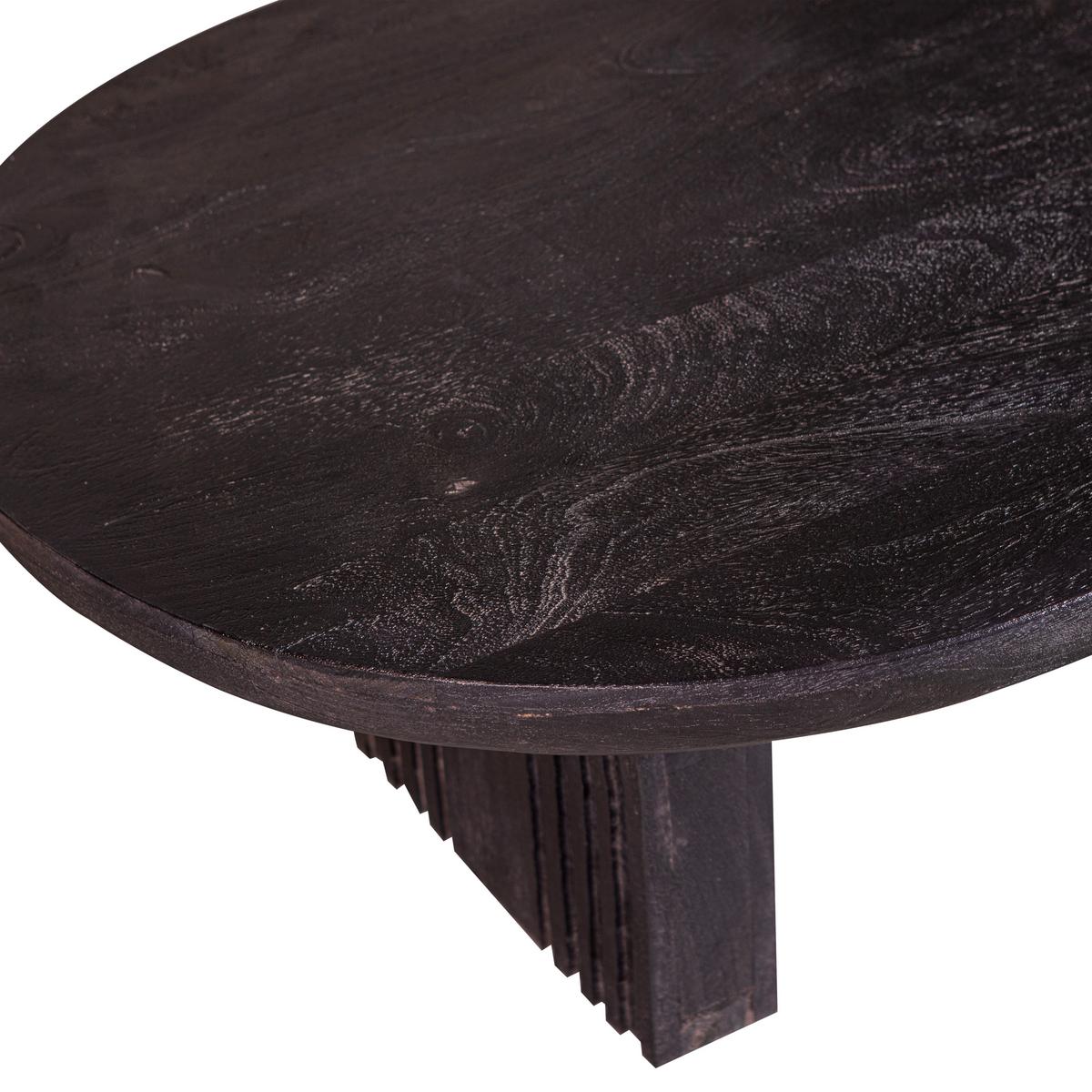 Couchtisch Steppe Schwarz L: 110 cm - Schwarz, Design, Holz (110/72/38cm) - Livetastic