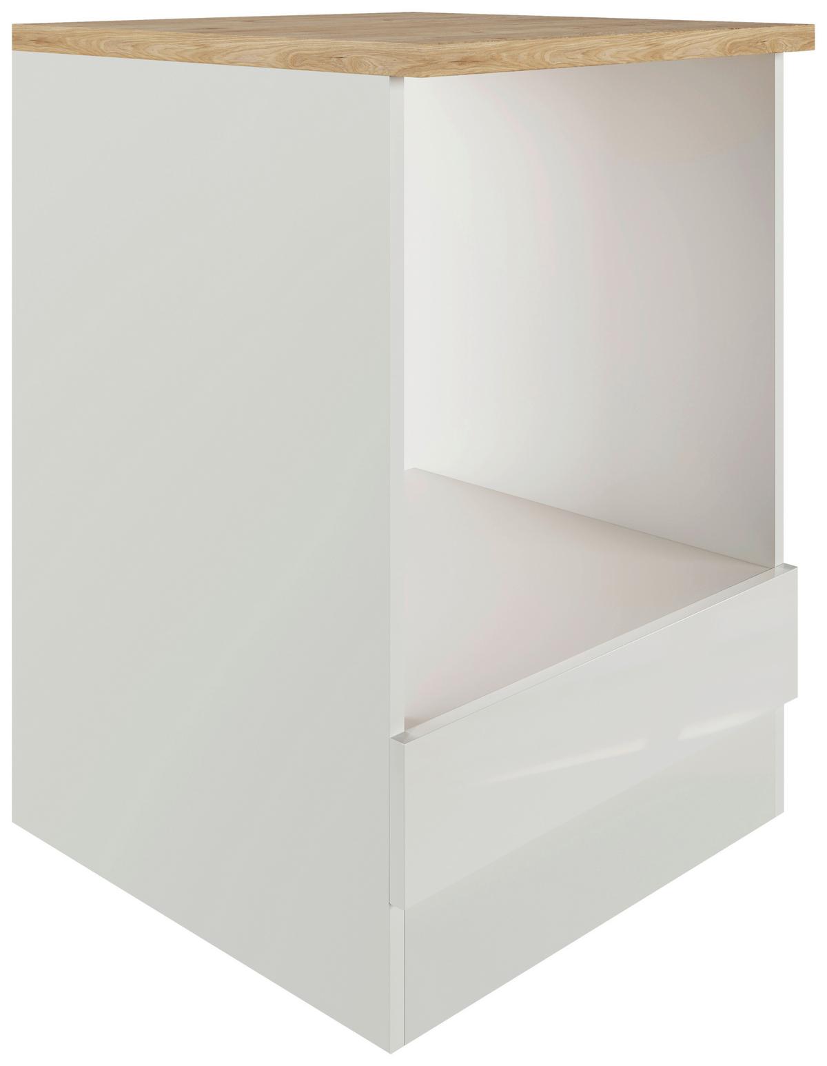 SZAFKA DO ZABUDOWY KUCHENKI LEVI - szary, Modern, materiał drewnopochodny (60/86/60cm) - FlexWell