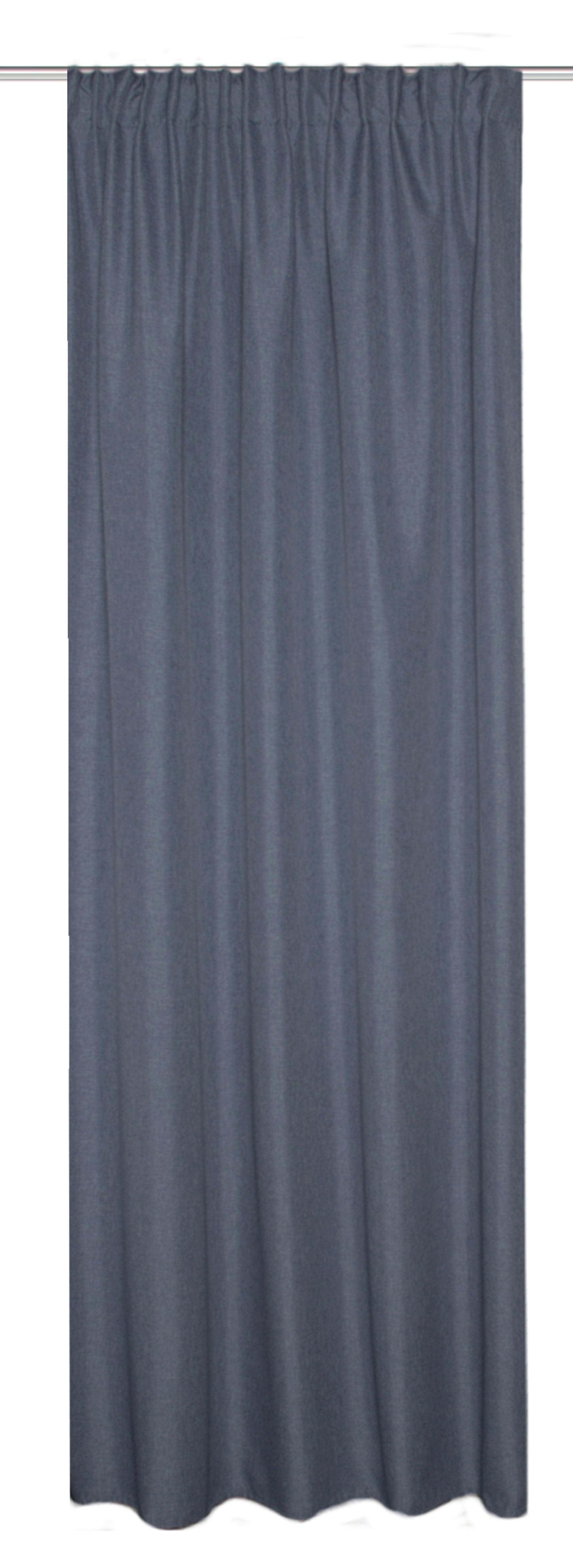 Wärmeschutzvorhang Thermo Blau ca. 135x245cm - Blau, KONVENTIONELL, Textil (135/245cm)