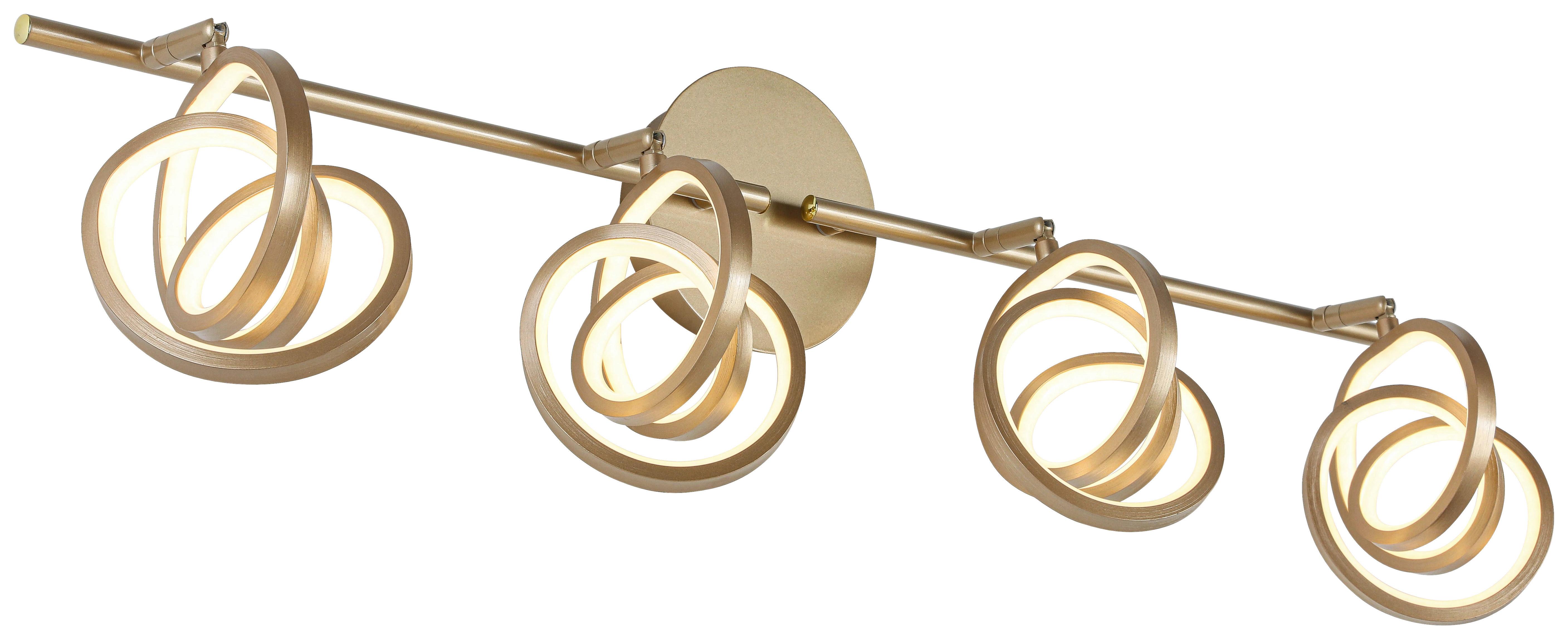 LAMPA SUFITOWA THERESIA - biały/cappuccino, Trend, tworzywo sztuczne/metal (83/14/21,3cm) - Novel
