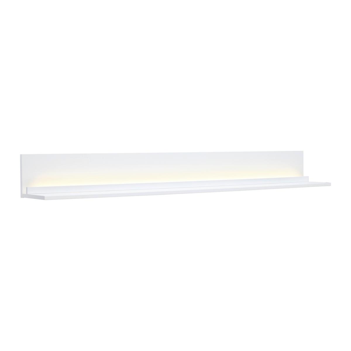 Winkelbaord Florenz Weiß - Weiß, MODERN, Holzwerkstoff (160/18/21,6cm) - Premium Living