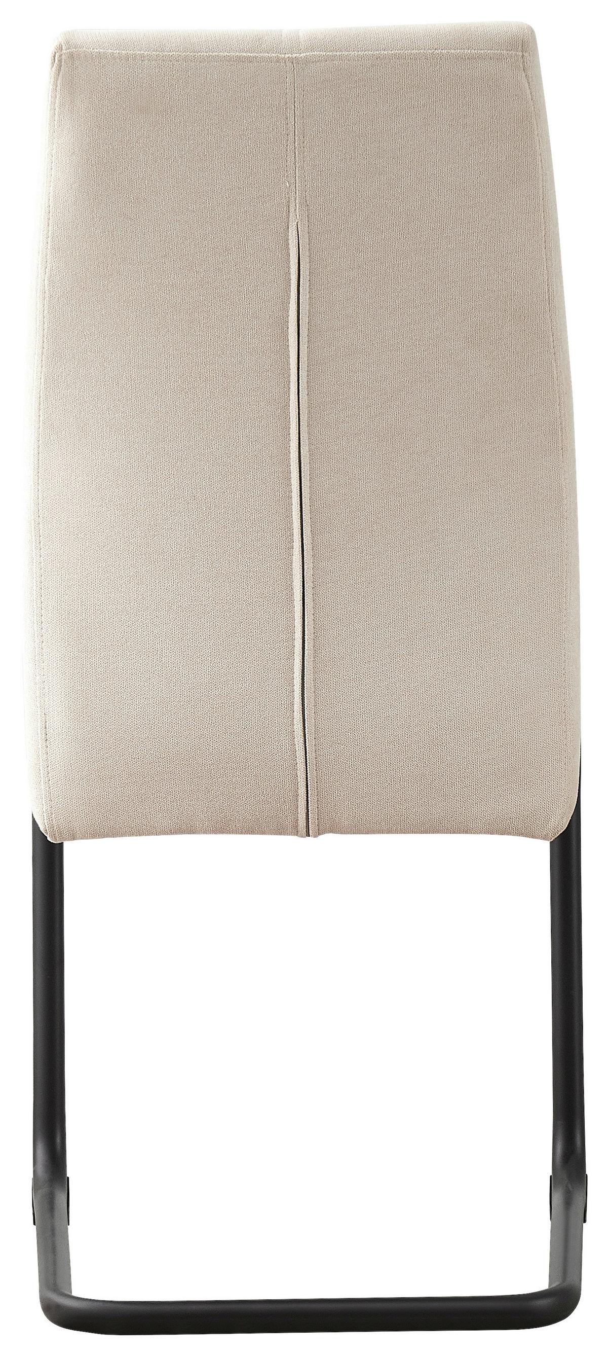 Stolica Anne *ph* - crna/krem, Konvencionalno, metal/tekstil (44/96/57cm) - Best Price
