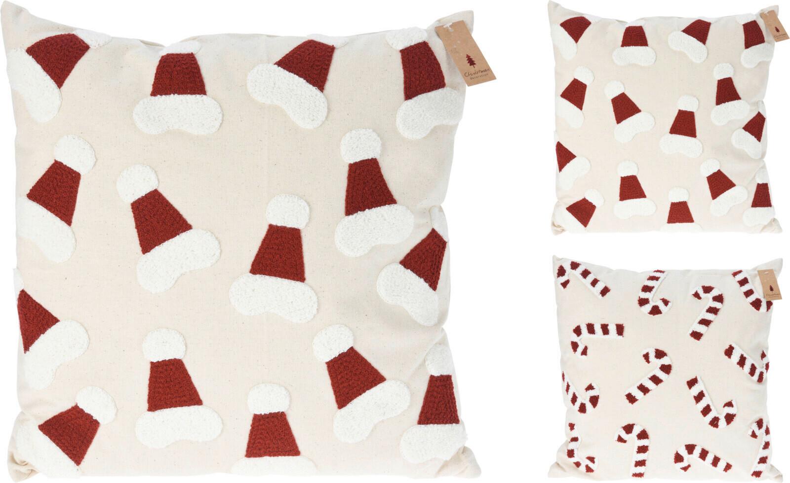 Díszpárna Xmas Candy/hat 45/45 - textil (45/45cm)