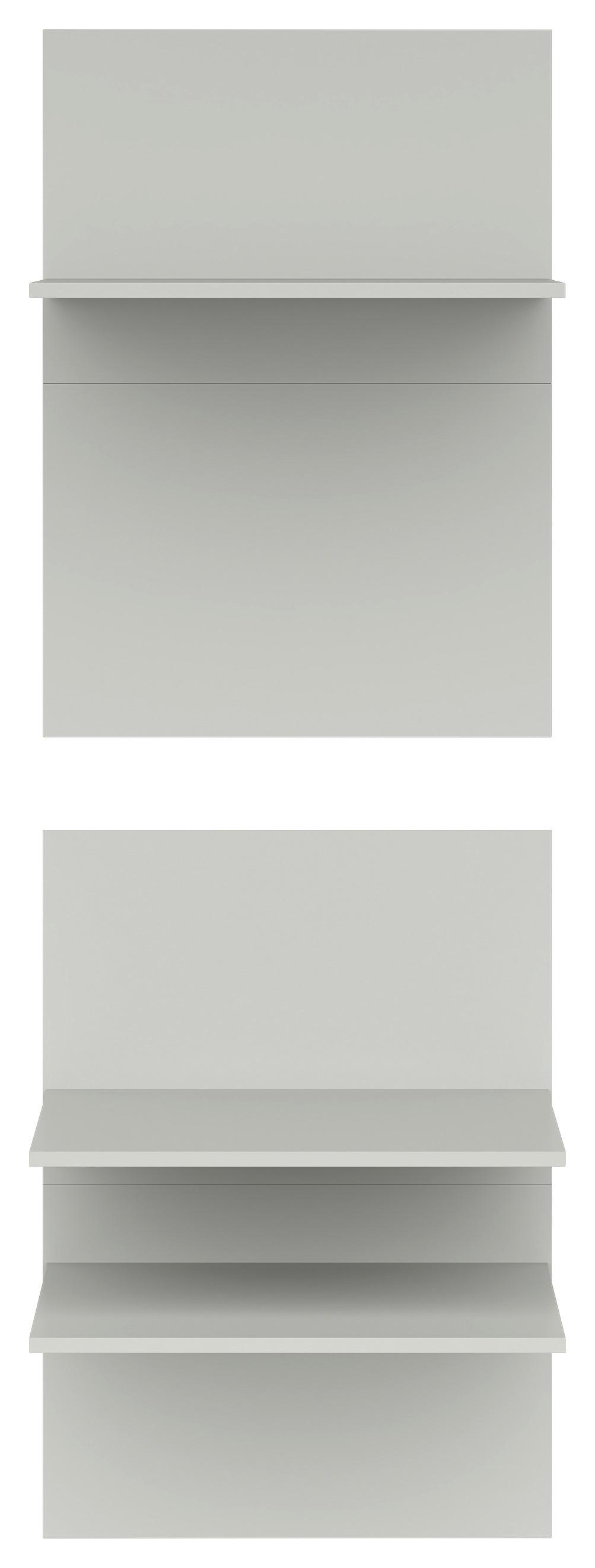 Einlegebodenset K49-POL357/49 Grau, 3-teilig - Grau, Basics, Holzwerkstoff (56,7/80,3/48,9cm) - Visiona