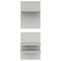 Einlegebodenset K49-POL357/49 Grau, 3-teilig - Grau, Basics, Holzwerkstoff (56,7/80,3/48,9cm) - Visiona