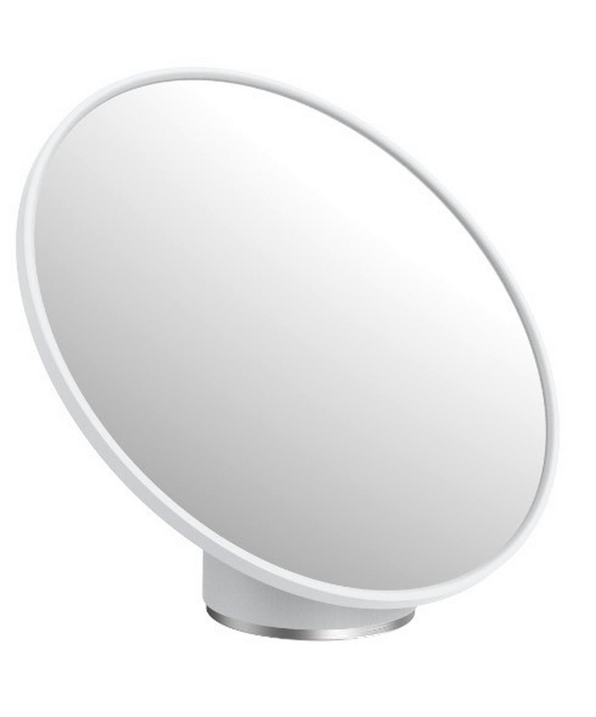Kosmetikspiegel Chris in Weiss - Weiss, Modern, Glas/Kunststoff (19,9/17,2/13,3cm) - Premium Living
