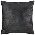 Zierkissen Glitter Schwarz 45x45cm - Schwarz, KONVENTIONELL, Textil (45/45cm) - Mömax modern living
