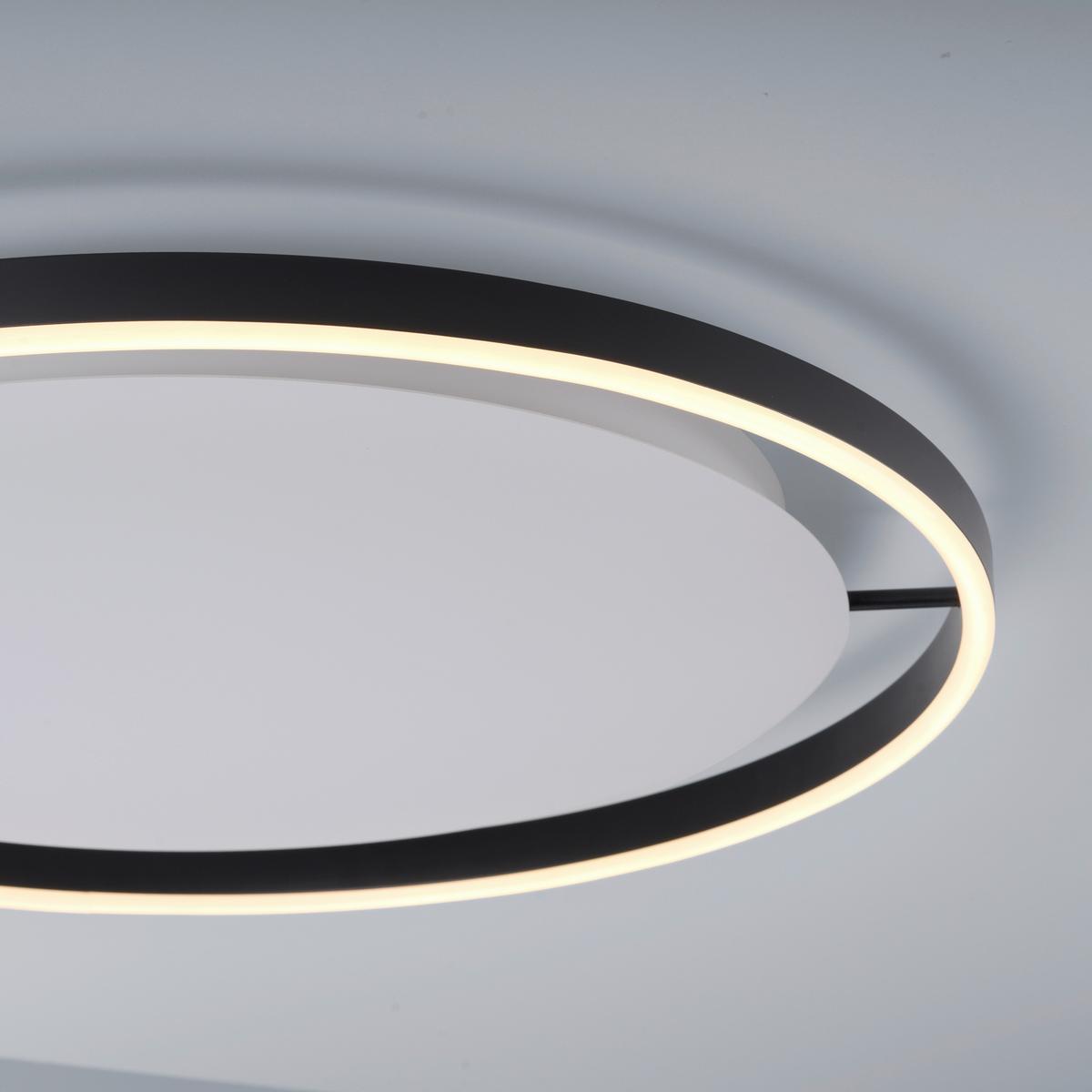 LAMPA SUFITOWA LED 15392-13 RITUS - antracytowy, Design, tworzywo sztuczne/metal (58,5/58,5/5,3cm)
