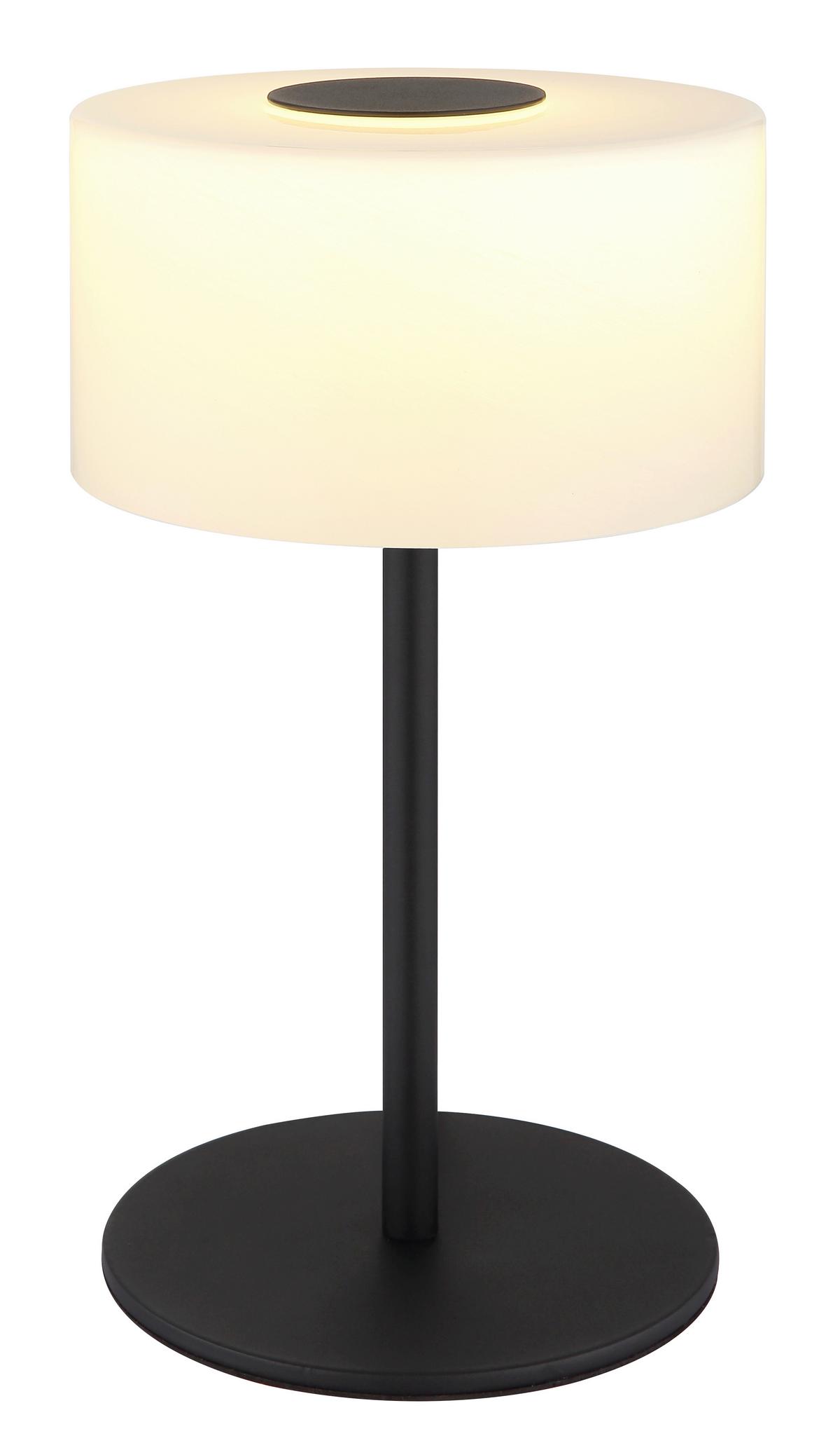 Led Stolna Svjetiljka Trenton - bijela/crna, Design, staklo/metal (20/34,5cm) - Globo