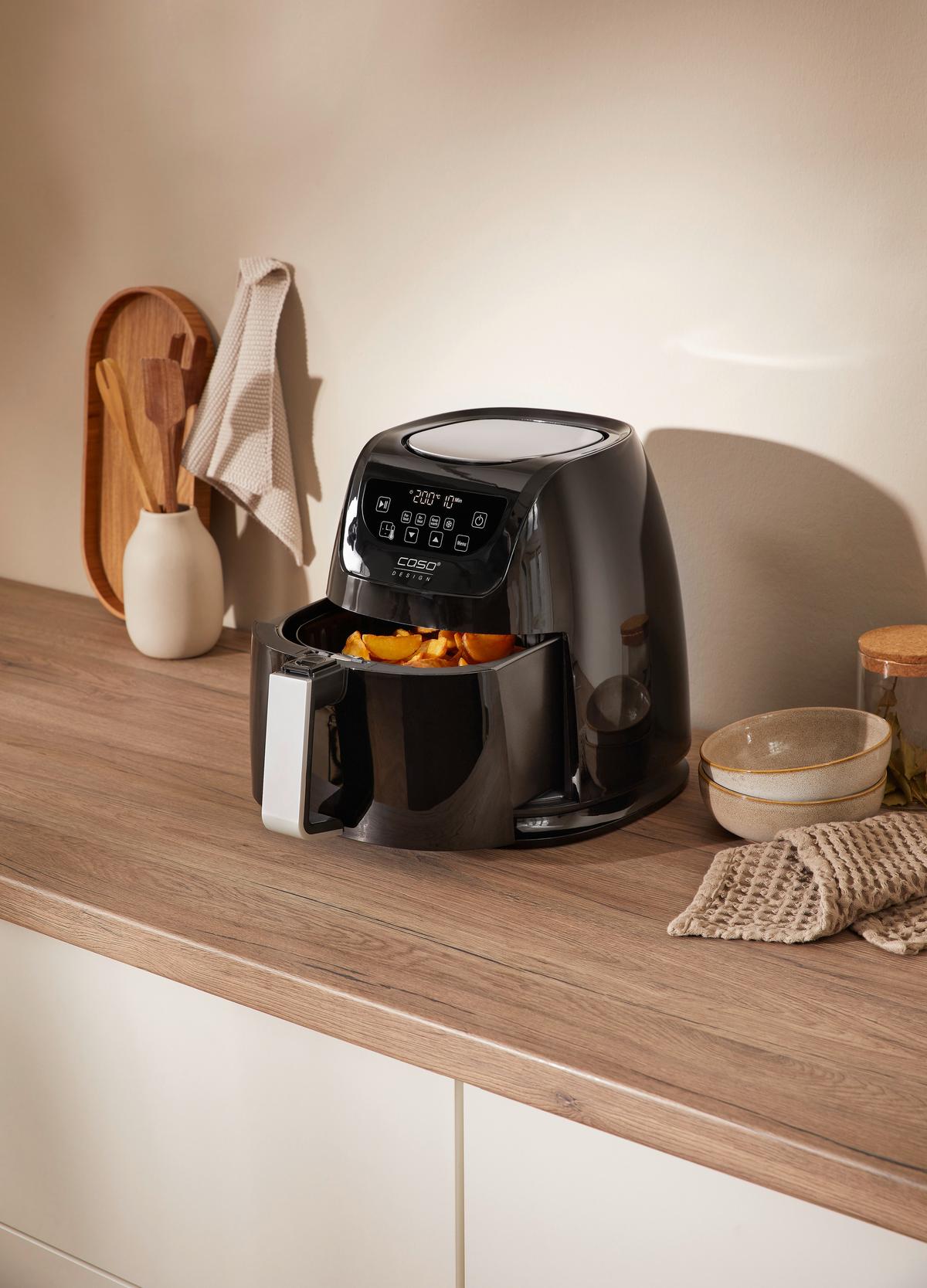 FRYTKOWNICA BEZTŁUSZCZOWA 3171 - czarny, Basics, tworzywo sztuczne (28,5/30/37cm) - CASO Design