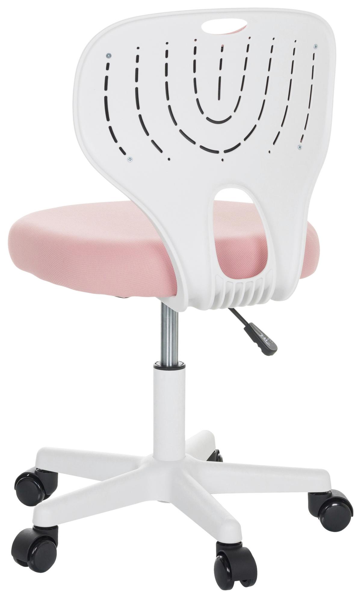 Otroški Vrtljivi Stol Kiddy Top W, Roza - roza/bela, Basics, umetna masa/tekstil (52/73/52cm) - MID.YOU