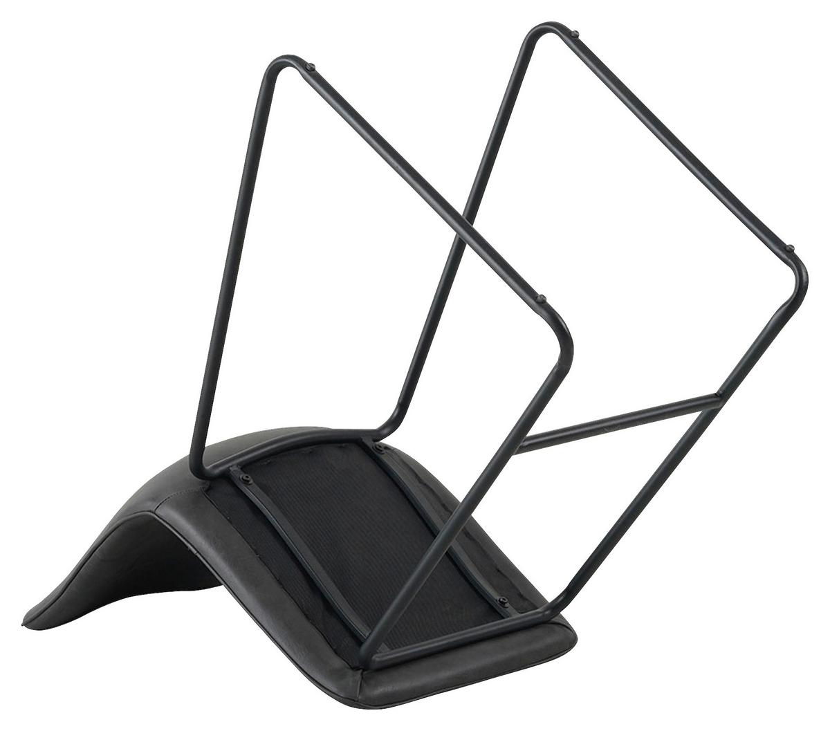 BARHOCKER-SET MILAN - Anthrazit/Schwarz, KONVENTIONELL, Kunststoff/Textil (49/98/54,5cm) - MID.YOU