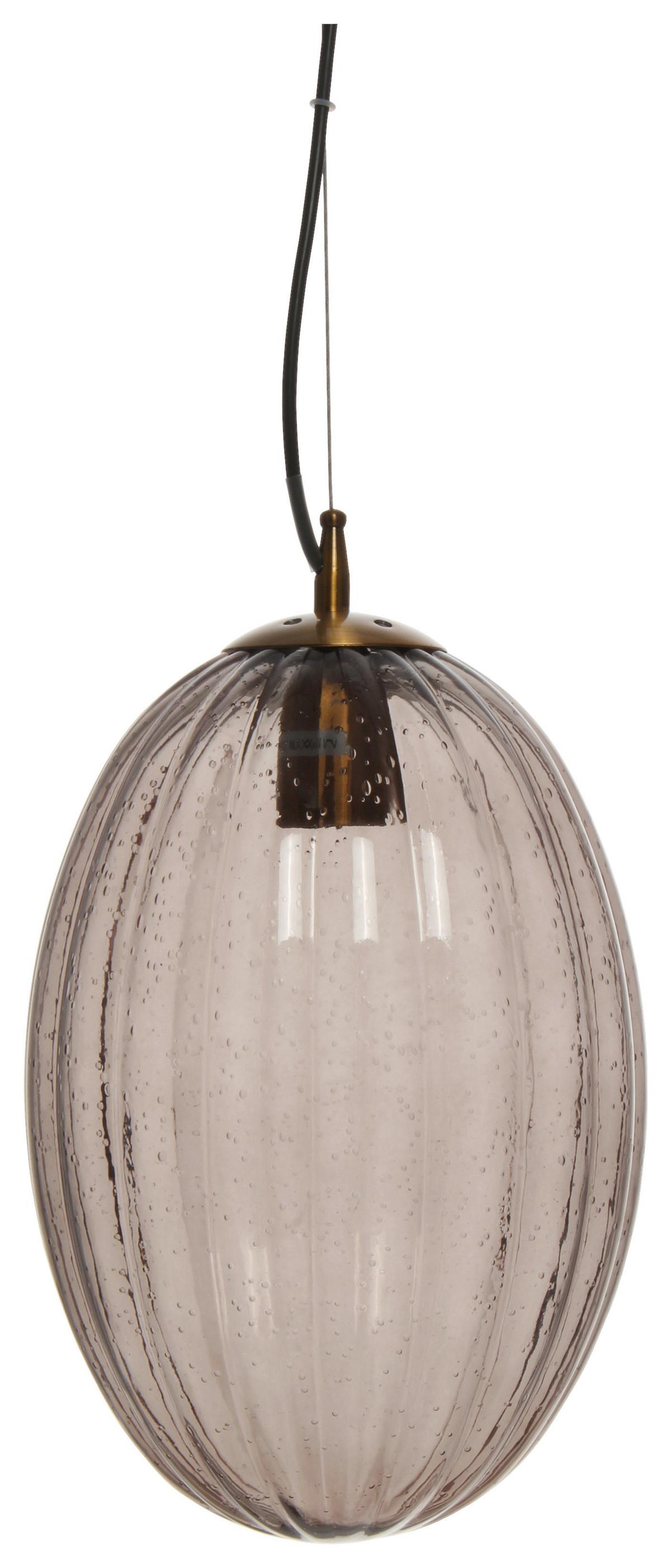 Hängeleuchte Virgina 125 Grau - Grau, Basics, Glas/Metall (23/23/36cm) - Kayoom