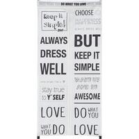 Schrank Weiß/Schwarz - Schwarz/Weiß, LIFESTYLE, Textil/Metall (75/160/50cm) - Mömax