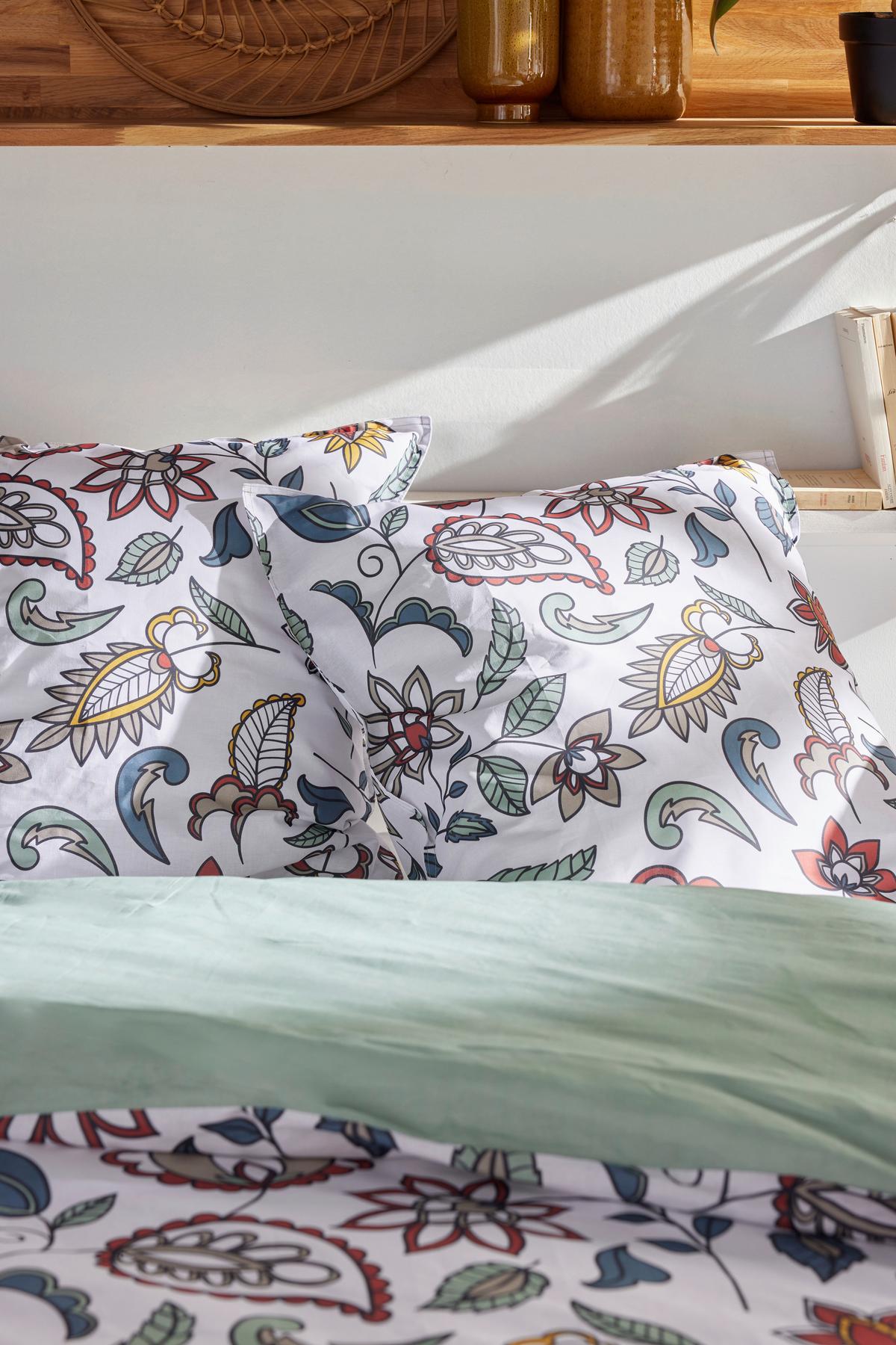 Lenjerie de pat Flora Lux cca. 200x220/2x50x70 cm - multicolor, Modern, textil (200/220cm)
