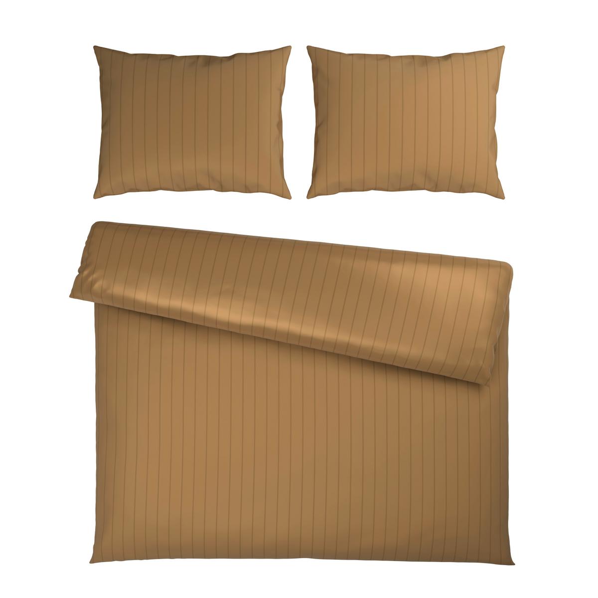 Posteljnina Dobby Streif Xxl - zlate barve, tekstil (200/200cm) - Mömax