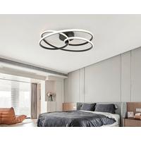 Plafonieră cu LED Mofer - negru, Modern, plastic/metal (50/13cm) - Premium Living