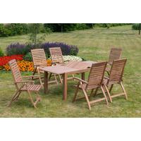 Gartentisch Paraiba Akazie ausziehbar ca. 150x74,5x90cm - Akaziefarben, ROMANTIK / LANDHAUS, Holz (150/90/74,5cm) - Gardenson