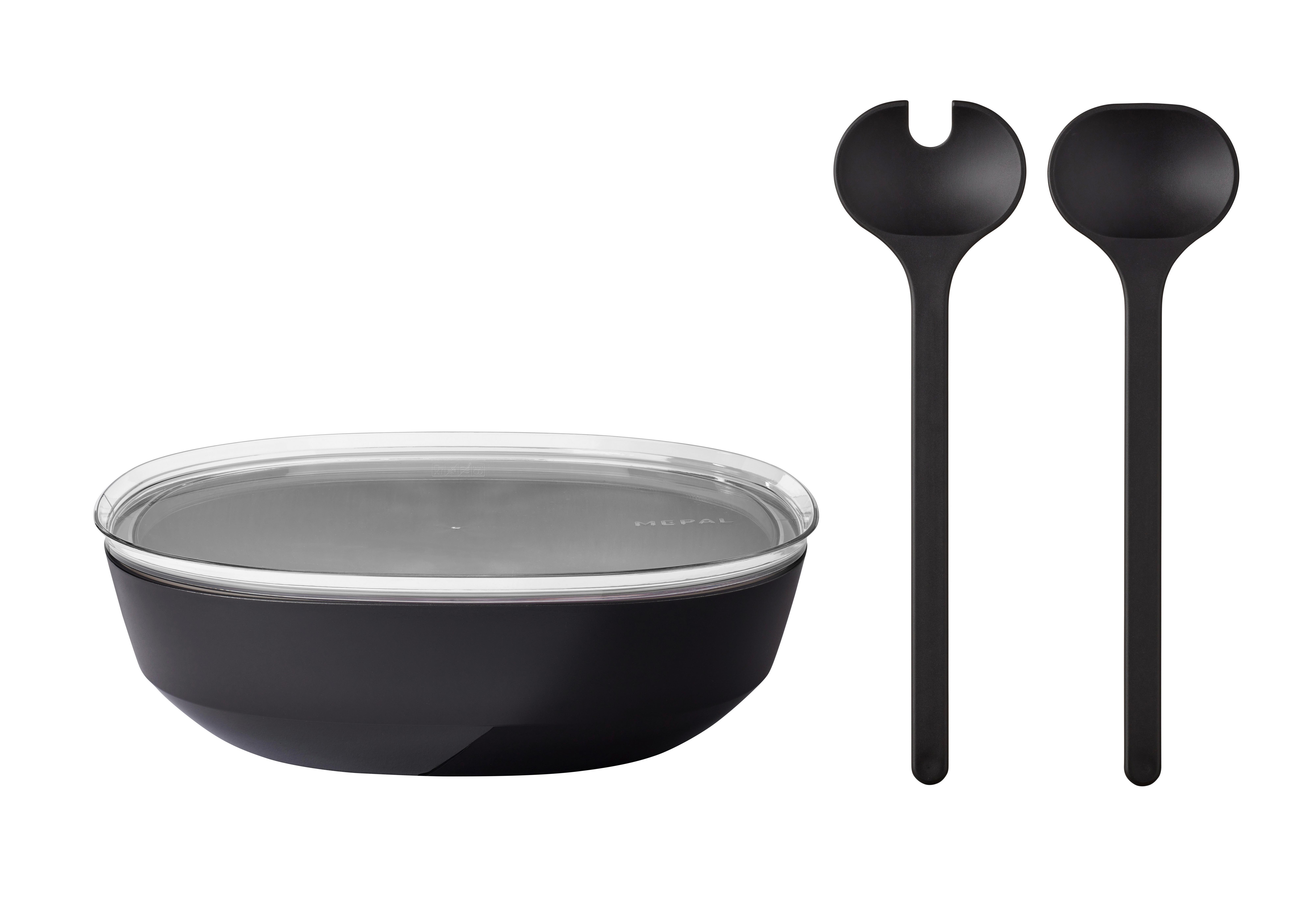 ZESTAW DO SAŁATEK 105941241100 - czarny, Konventionell (30,1/9,2cm) - Mepal