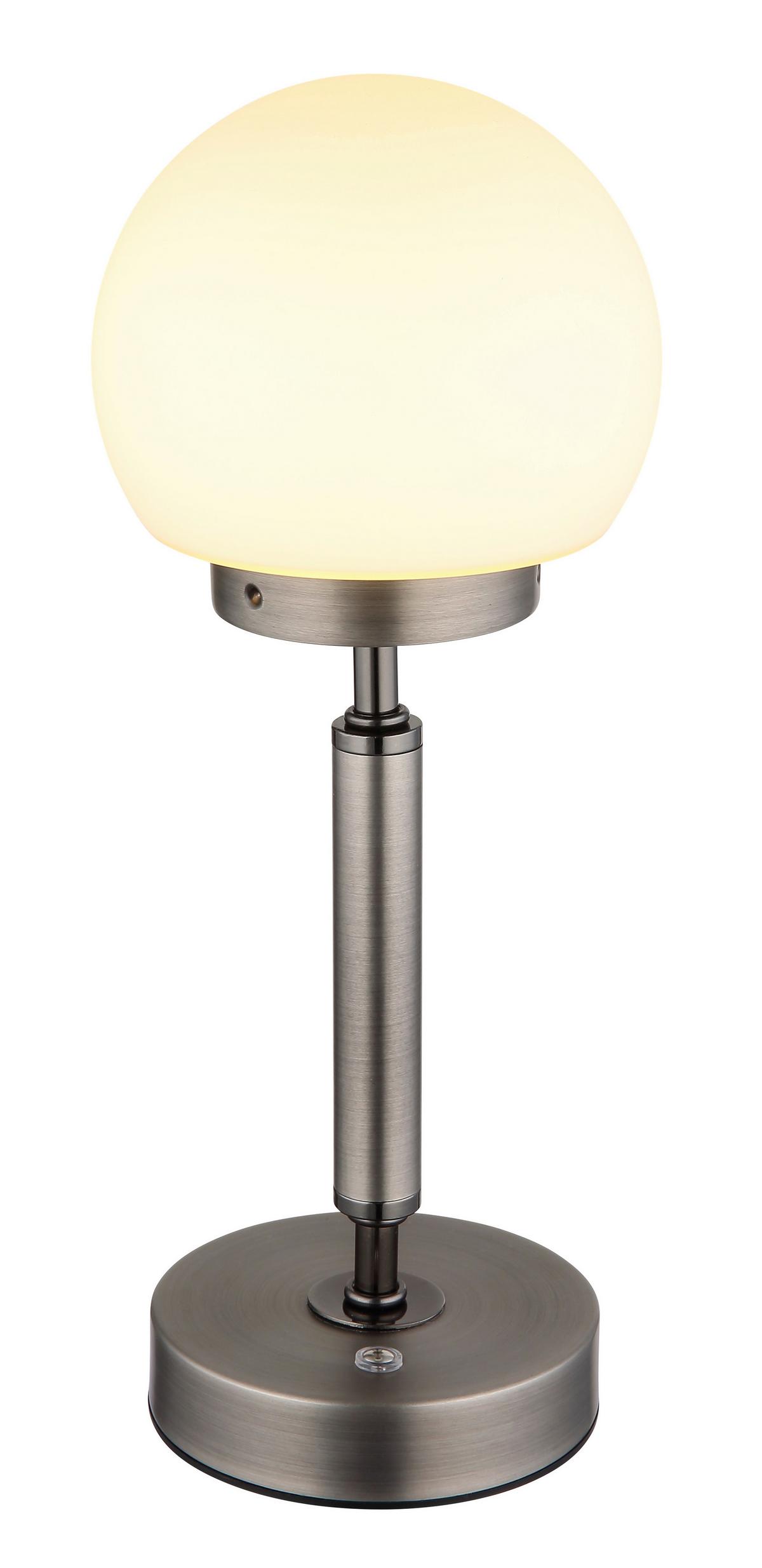 Led Stolna Svjetiljka Haku - crna/antracit, Basics, staklo/metal (11,5/28,5cm) - Globo