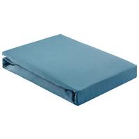 FIXLEINTUCH BASIC - Blau, Textil (180/200cm) - Modern Living