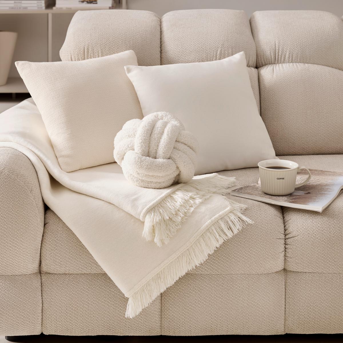 Ukrasni Jastuk 45x45cm Chloe - prirodna boja, Moderno, tekstil (45/45cm) - Mömax