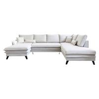 DUŻY NAROŻNIK CHARMING CHARLIE BEIGE - beżowy/czarny, Basics, materiał drewnopochodny/drewno (150/300/200cm) - MID.YOU