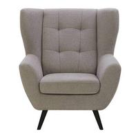 Fotoliu HELSINKI - gri închis/gri, Modern, lemn/textil (91/102/90cm) - Mömax