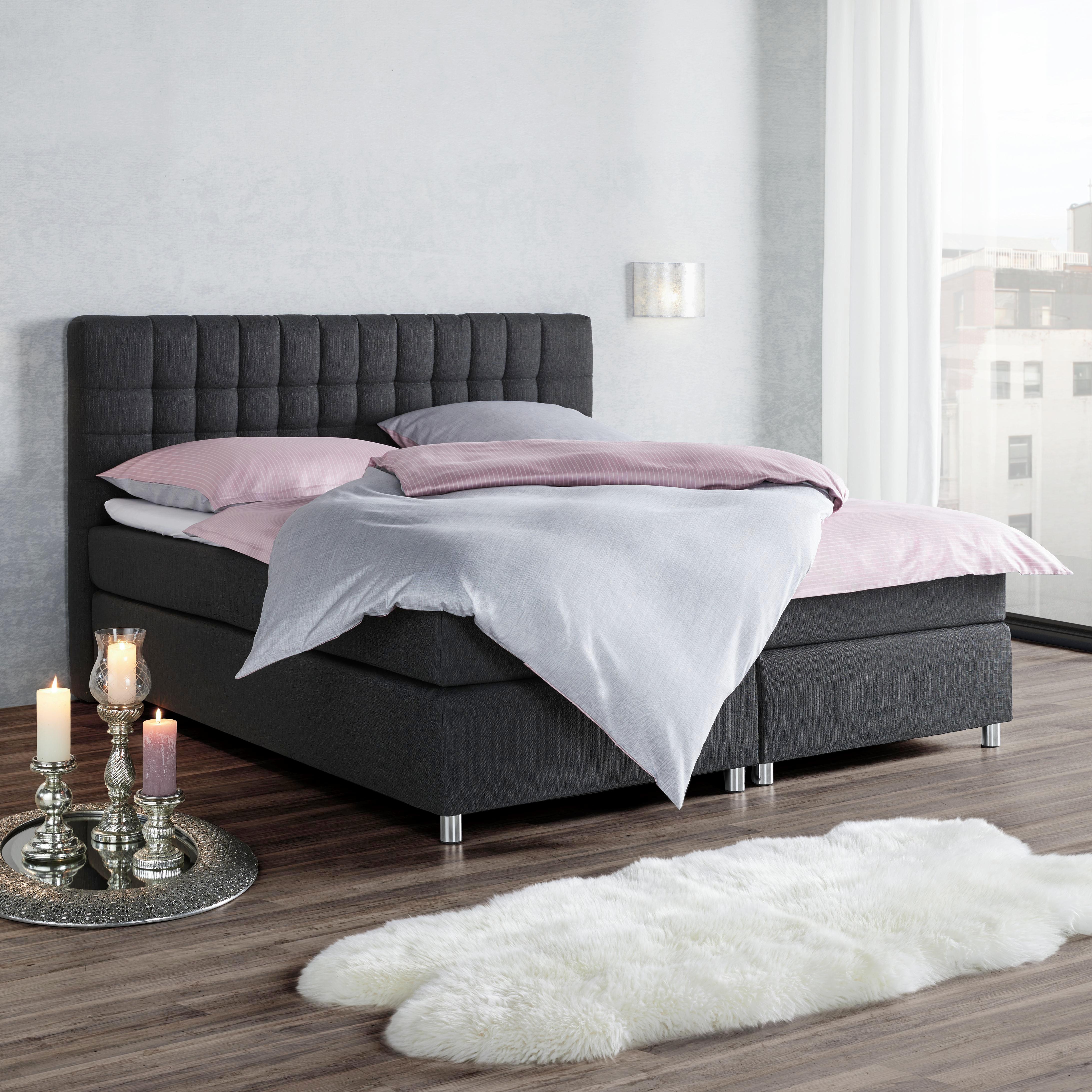 Betten Entdecken Mömax Topper Chromfarben Anthrazit Modern Textil Metall