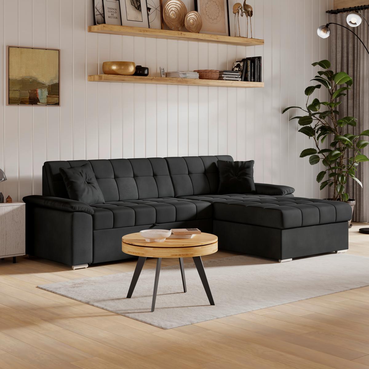 Coltar BALI - negru, Trend, textil (257/167cm) - Modern Living