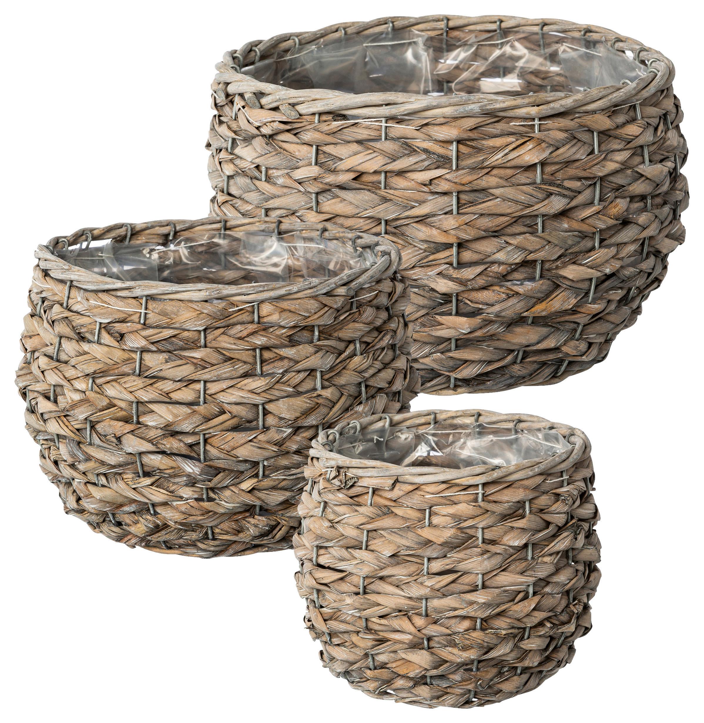 Kaspó Átm./ma.: Kb. 20/14cm Liner-M - natúr, Lifestyle, természetes anyagok (20/14/15cm)