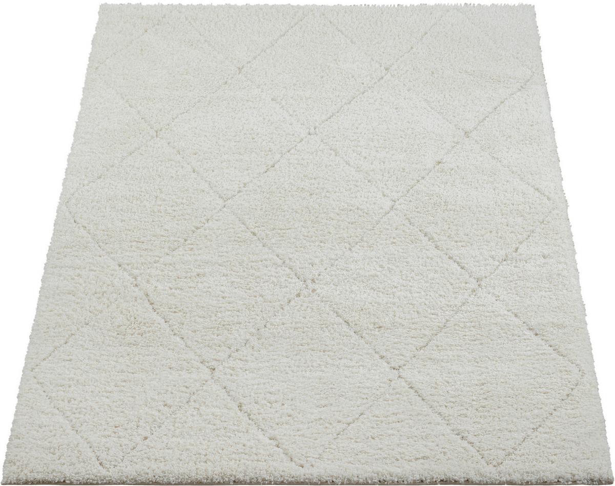 Hochflorteppich Ideal Shaggy Creme ca. 140x200cm - Creme, Basics, Textil (140/200cm)