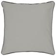 Zierkissen Lena Grau 40x40 cm - Grau, ROMANTIK / LANDHAUS, Textil (40/40cm) - Mömax modern living