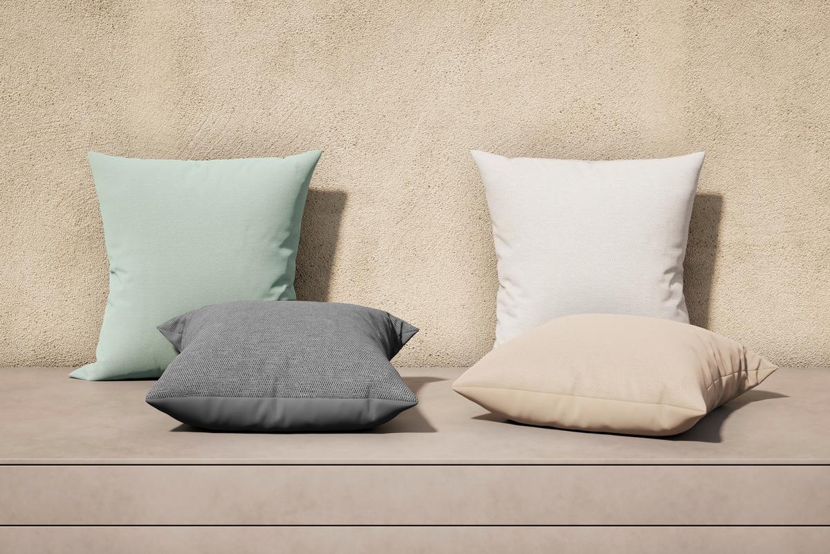 Outdoorkissen Divina Grün ca. 45x45 cm - Grün, MODERN, Textil (45/4/45cm) - Bessagi Garden