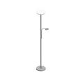 LED-Stehleuchte Hans in Nickel, max. 22 Watt - Nickelfarben, KONVENTIONELL, Metall (30/30/181cm)