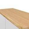 BYRÅ CARLOS - vit/ekfärgad, Modern, trä (100/122/42cm) - Bessagi Home