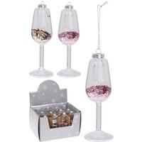 Karácsonyfadísz Wine - Üveg (3,8/11,5cm)